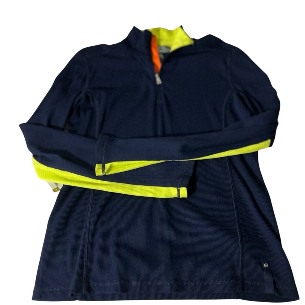 Ralph Lauren Active Long Sleeve Shirt - Navy and Yellow